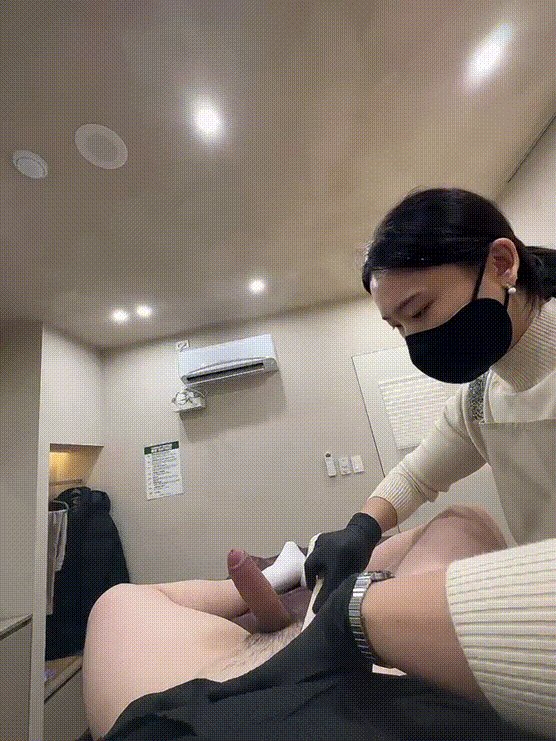 [왁싱샾] 쿠퍼액 질질싸며 여자 왁서와 대화